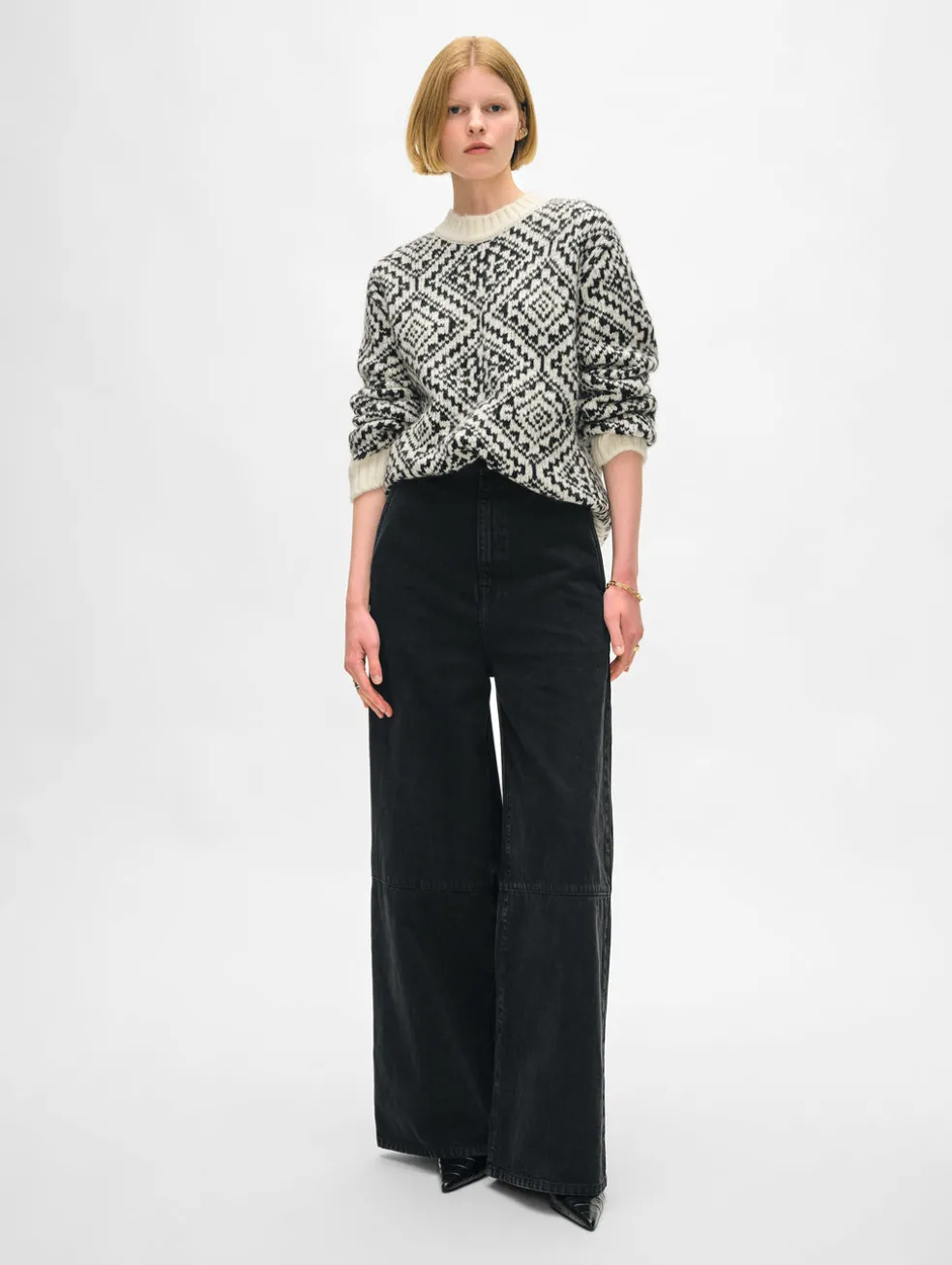 alpaca blend nordic crewneck