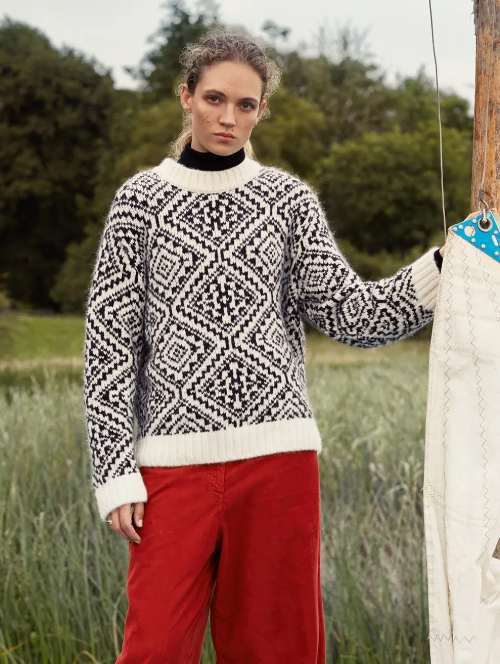 alpaca blend nordic crewneck