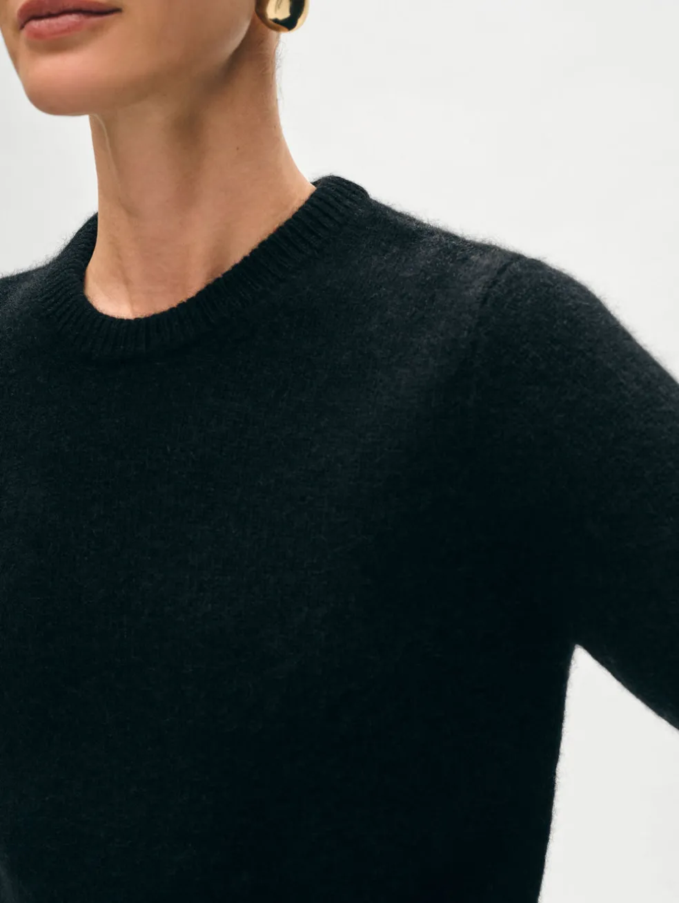 brushed cashmere tee