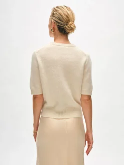 brushed cashmere tee