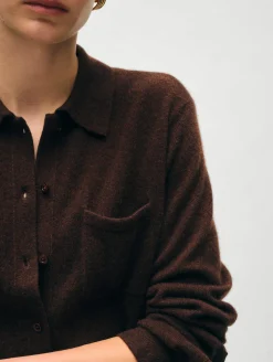 cashmere button down shirt