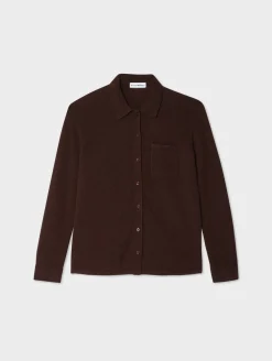 cashmere button down shirt