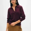 cashmere button polo