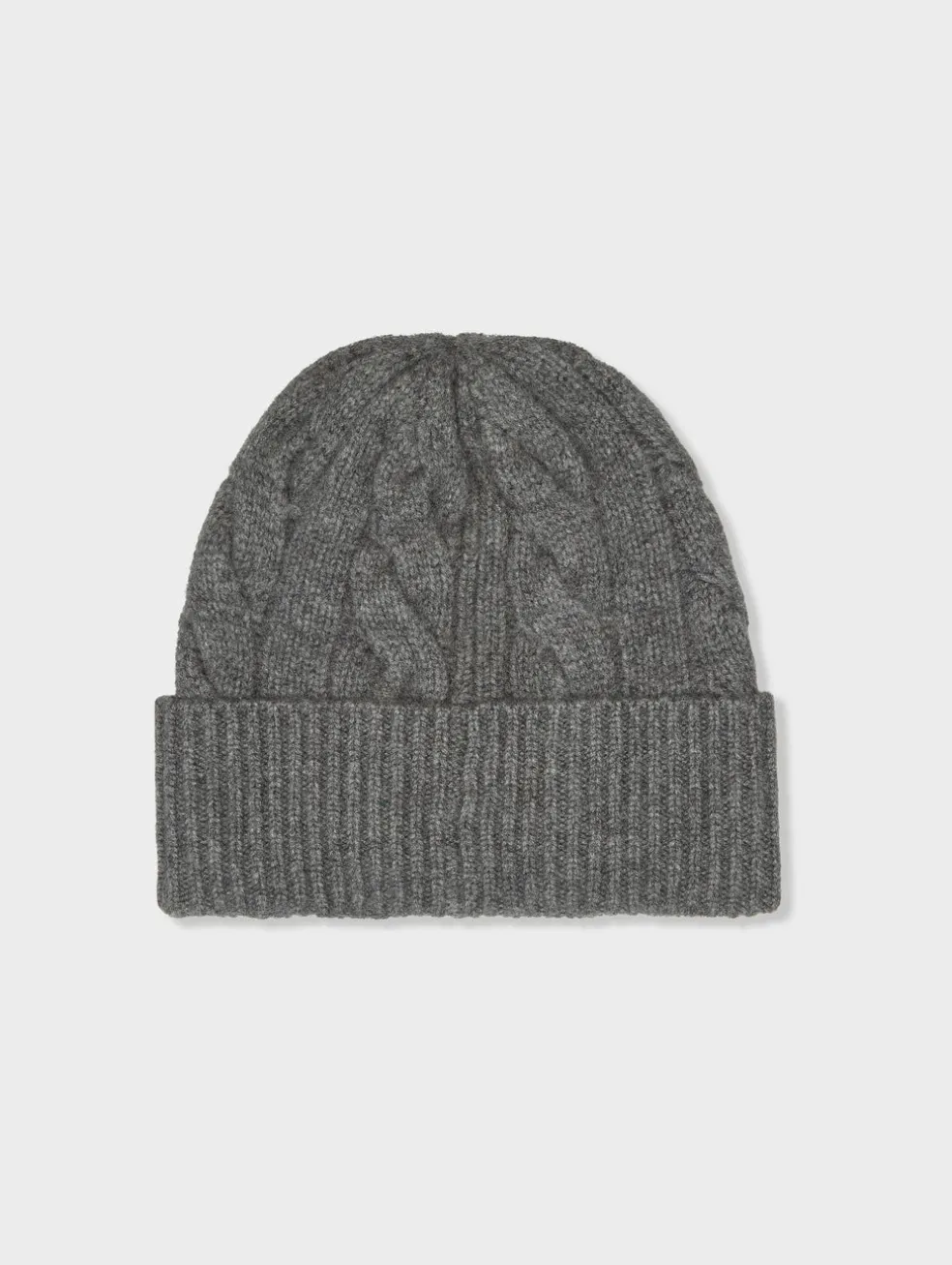 cashmere cable beanie