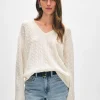 cashmere cable knit v neck
