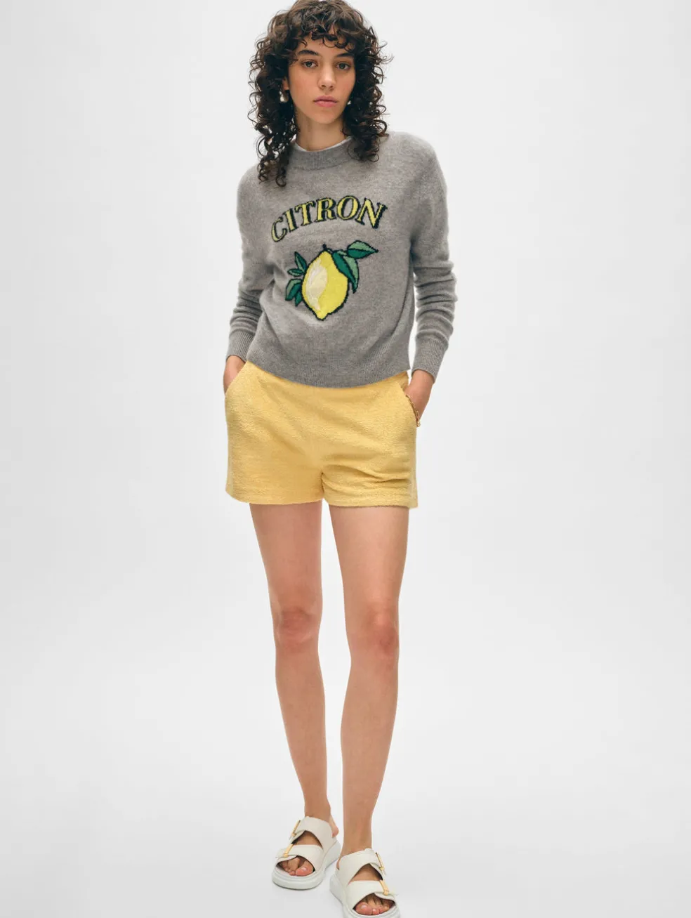 cashmere citron crewneck
