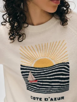 cashmere cote d'azur sweatshirt