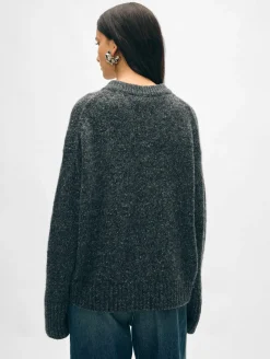 cashmere donegal easy crewneck