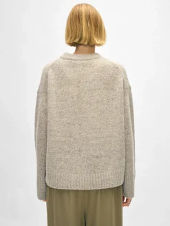 cashmere donegal easy crewneck