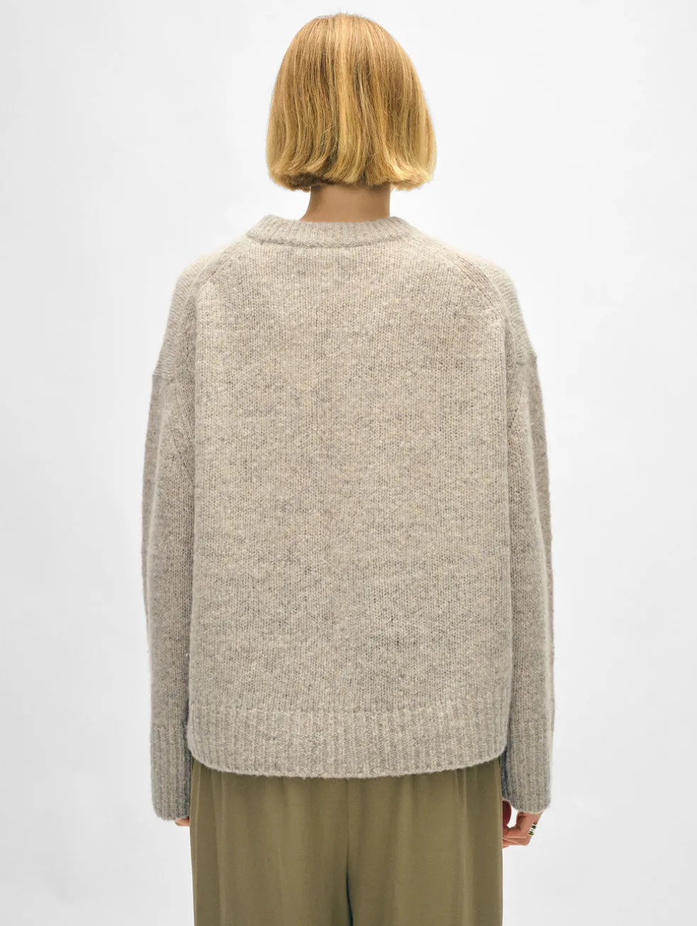 cashmere donegal easy crewneck