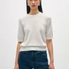 cashmere elbow sleeve tee