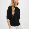 cashmere elbow sleeve tee