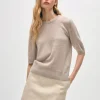 cashmere elbow sleeve tee