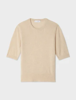 cashmere elbow sleeve tee