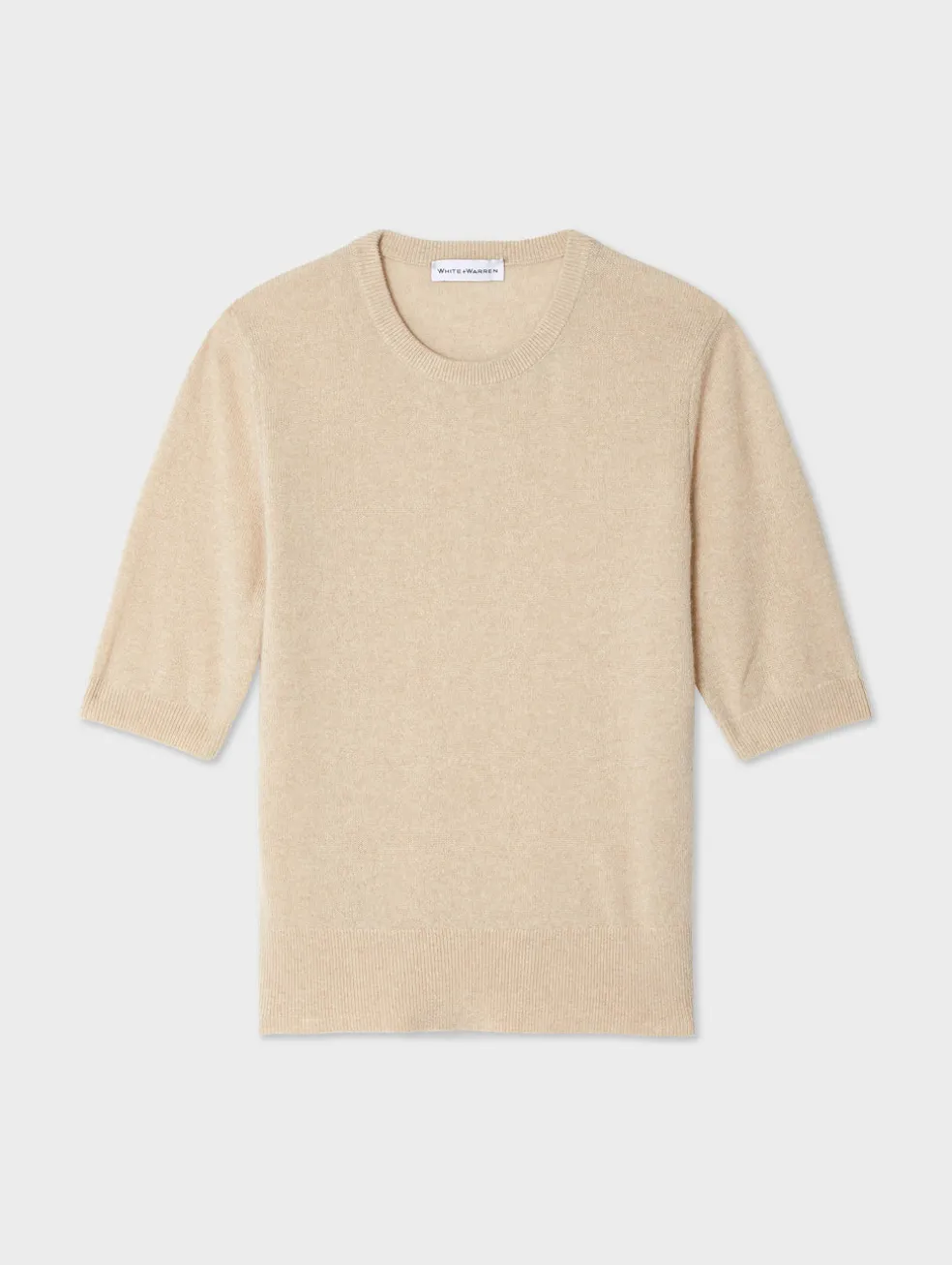 cashmere elbow sleeve tee