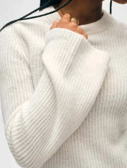 cashmere fluted sleeve top