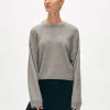 cashmere heart drop shoulder sweater