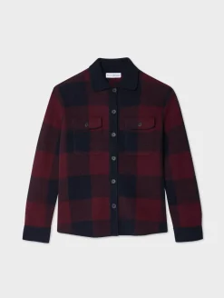 cashmere luxe button down shacket