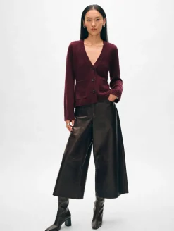 cashmere luxe waisted cardigan