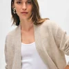 cashmere marled open cardigan