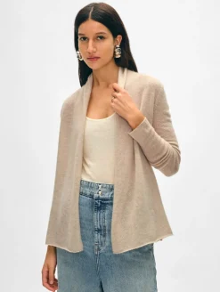 cashmere mini trapeze cardigan