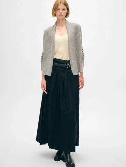 cashmere mini trapeze cardigan