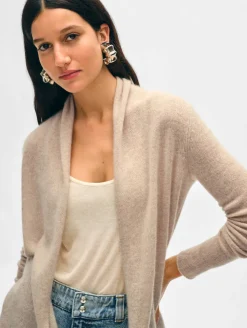 cashmere mini trapeze cardigan