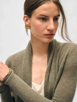 cashmere mini trapeze cardigan