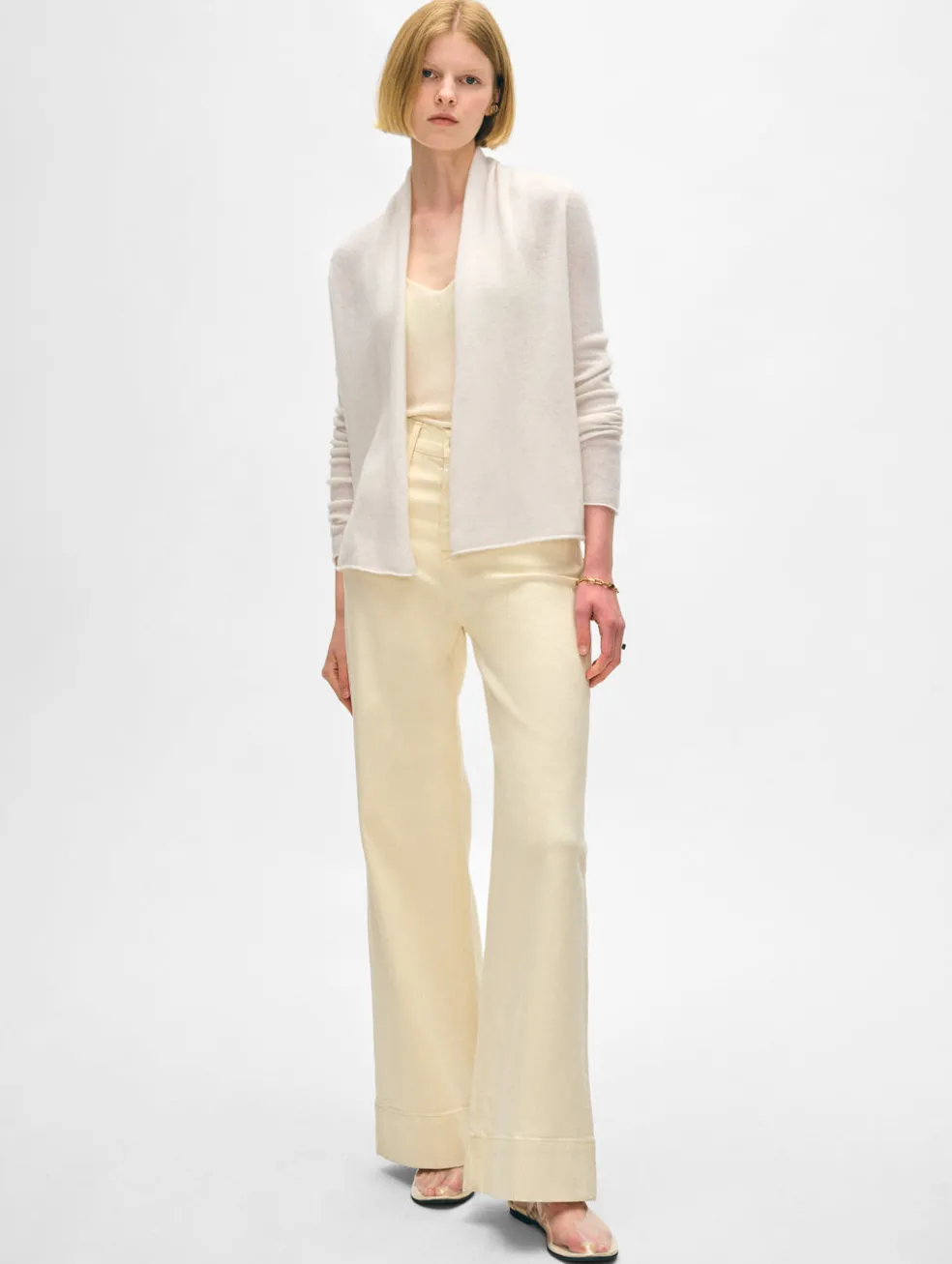 cashmere mini trapeze cardigan