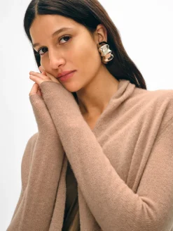 cashmere mini trapeze cardigan