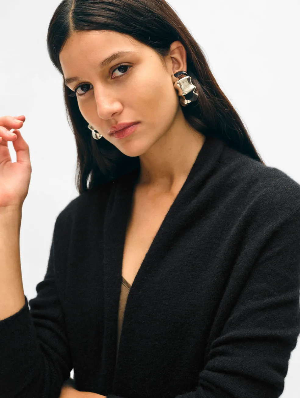 cashmere mini trapeze cardigan