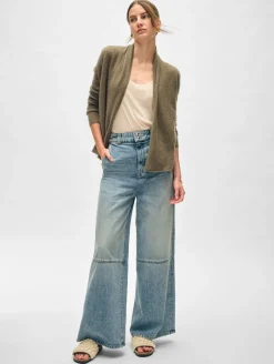 cashmere mini trapeze cardigan