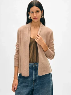 cashmere mini trapeze cardigan
