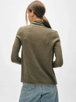 cashmere mini trapeze cardigan