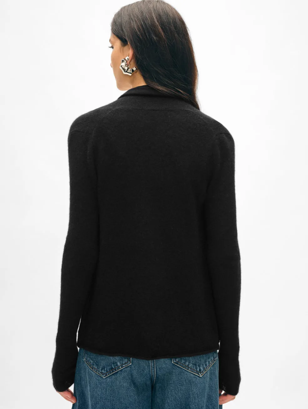 cashmere mini trapeze cardigan