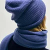 cashmere plush rib beanie