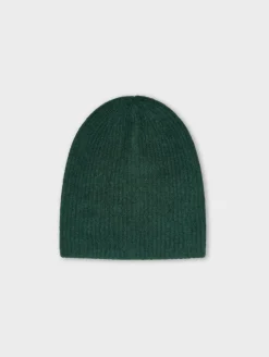 cashmere plush rib beanie