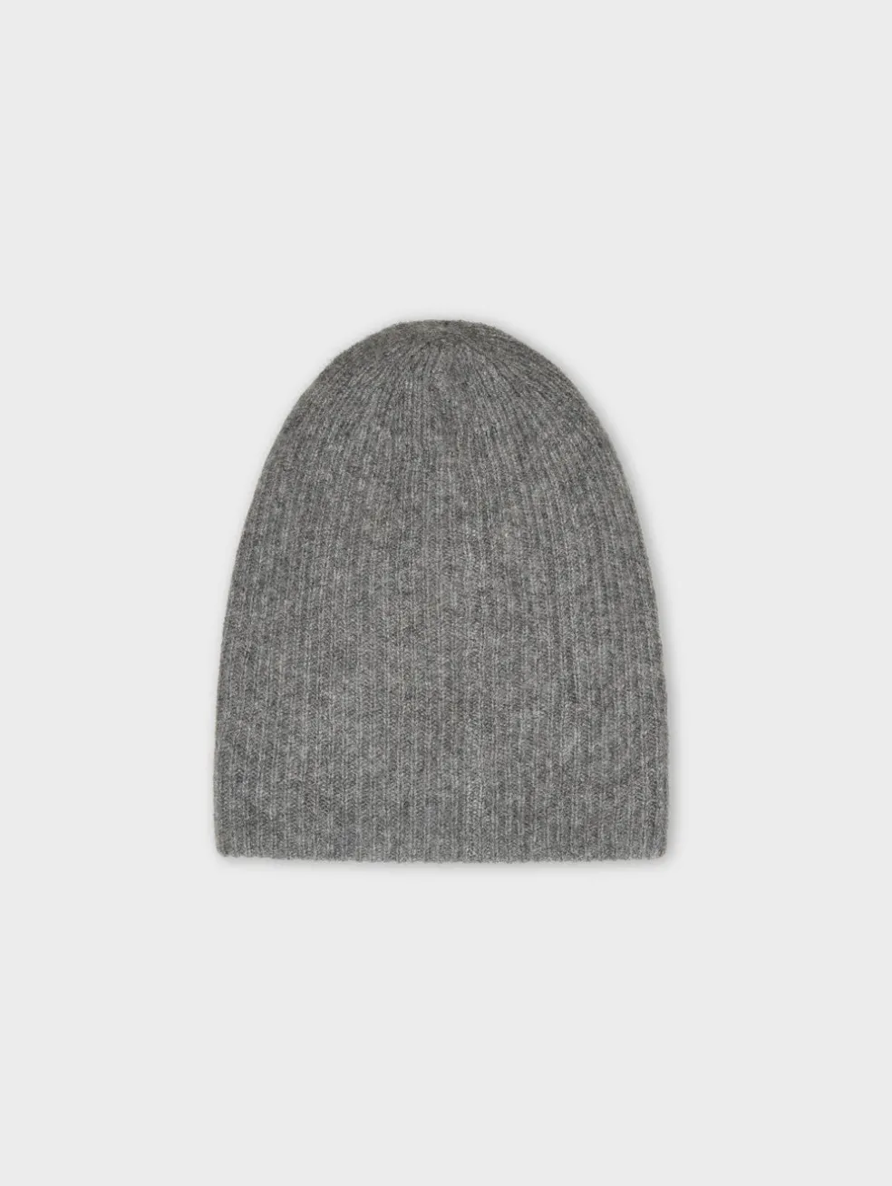 cashmere plush rib beanie