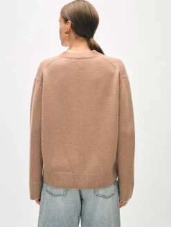 cashmere relaxed v neck