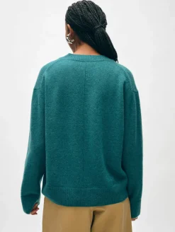 cashmere relaxed v neck