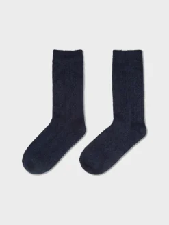 cashmere ribbed socks