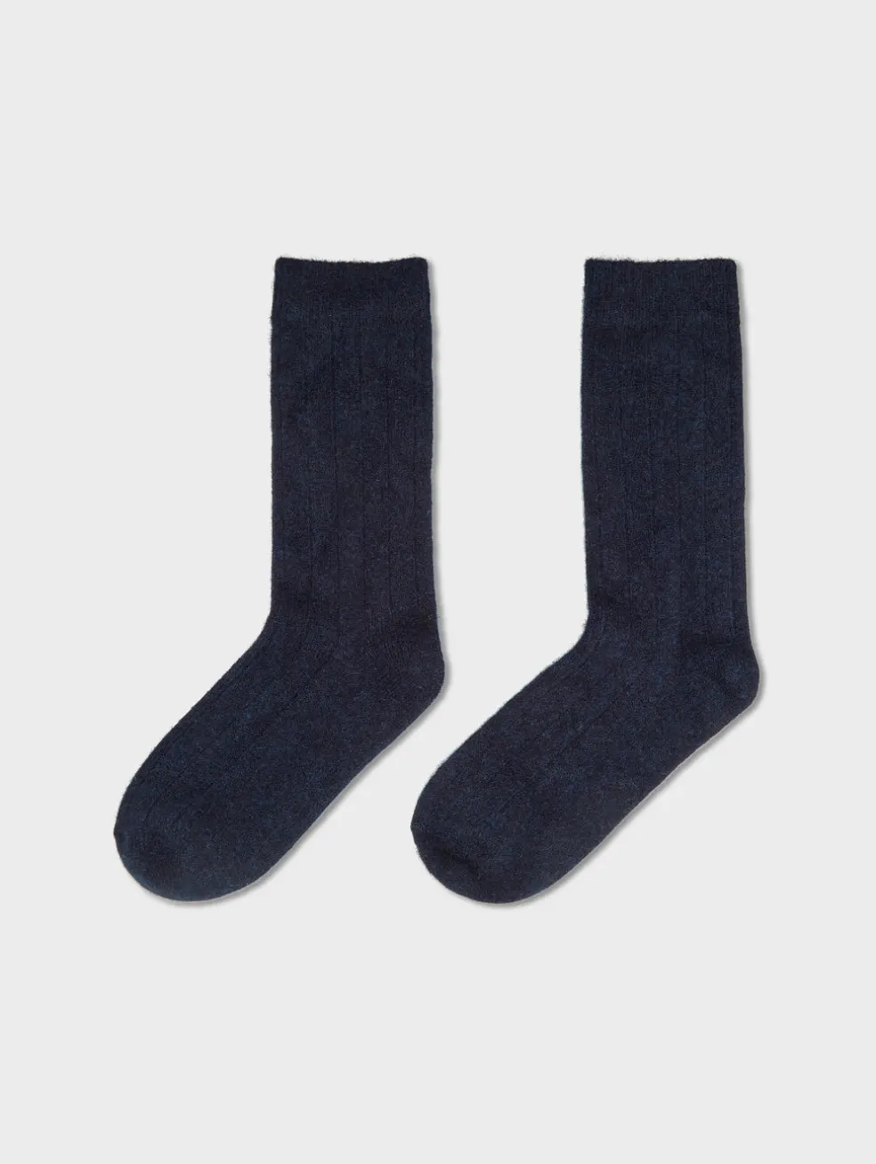 cashmere ribbed socks
