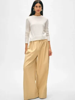 cashmere shrunken crewneck