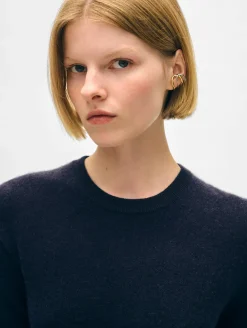 cashmere shrunken crewneck