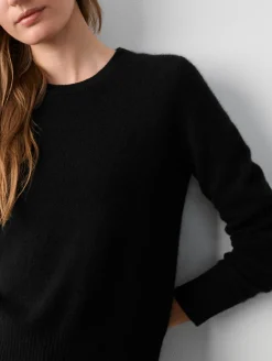 cashmere shrunken crewneck