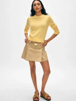 cashmere shrunken crewneck