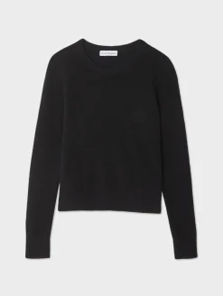 cashmere shrunken crewneck