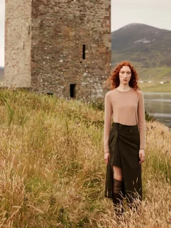 cashmere shrunken crewneck