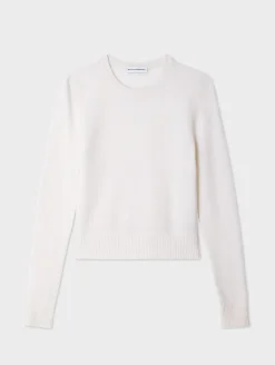 cashmere shrunken crewneck