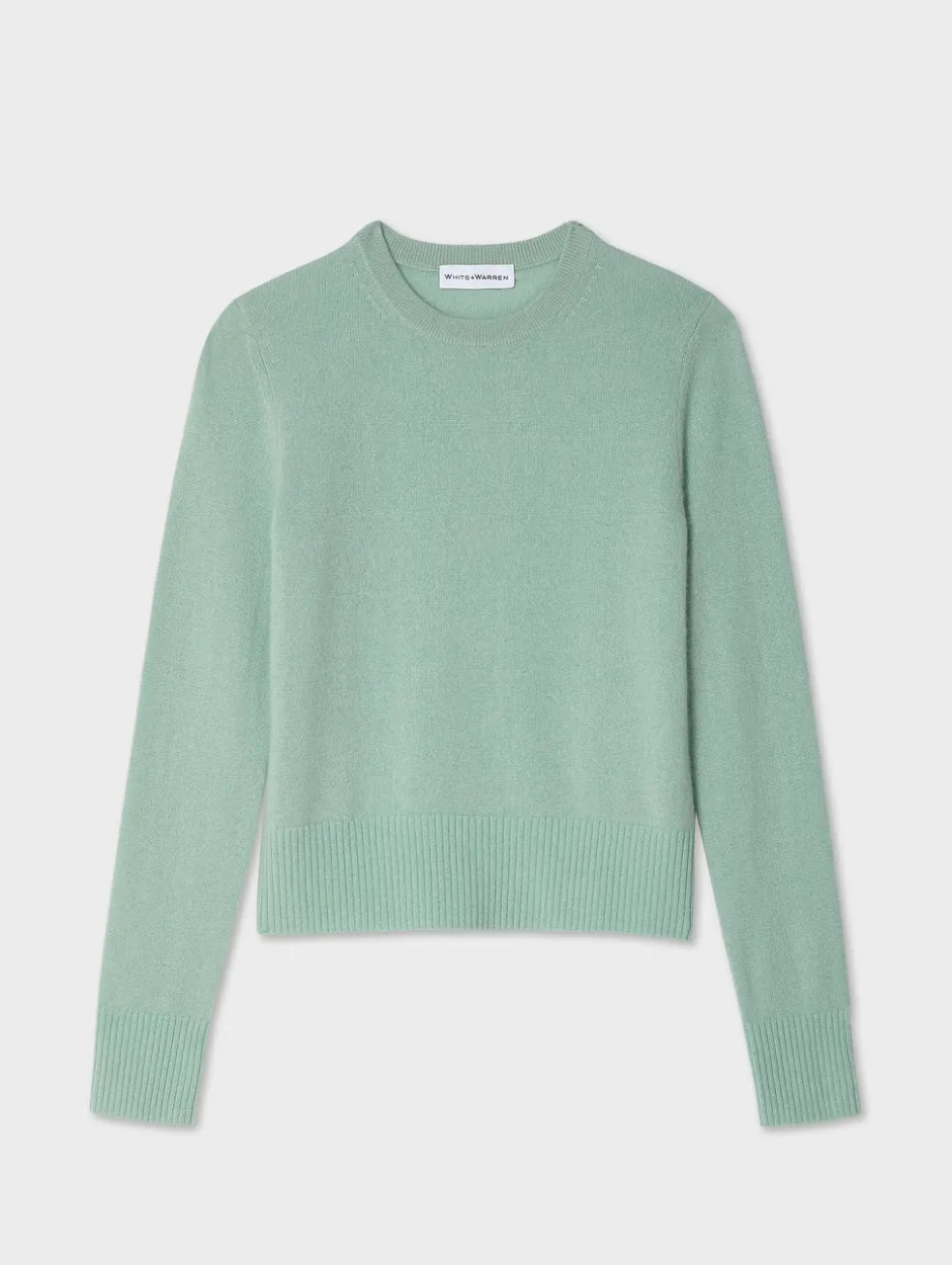 cashmere shrunken crewneck